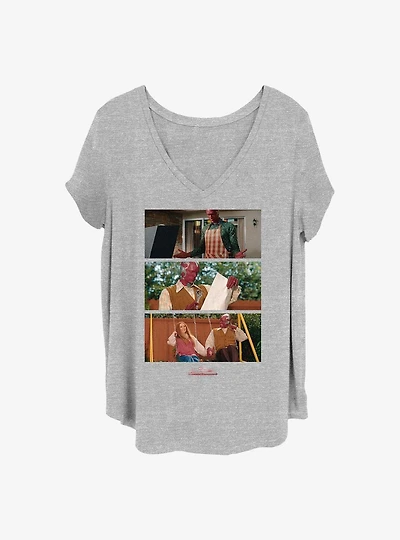 Marvel WandaVision Vision's Instructions Girls T-Shirt Plus Size