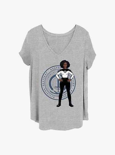 Marvel WandaVision Rambeau Badge Girls T-Shirt Plus