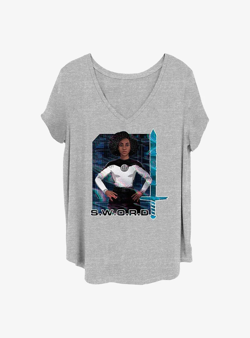 Marvel WandaVision Rambeau Glitch Girls T-Shirt Plus Size