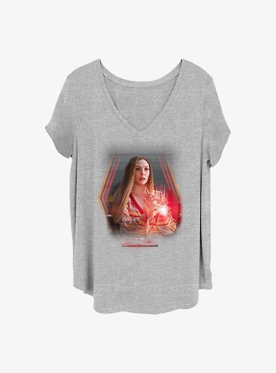 Marvel WandaVision Wanda's Powers Girls T-Shirt Plus