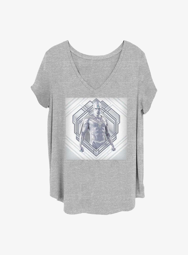 Marvel WandaVision White Vision Girls T-Shirt Plus Size