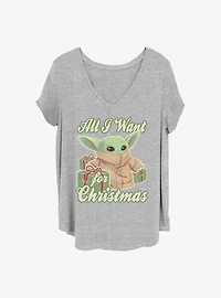 Star Wars The Mandalorian Christmas Baby Girls T-Shirt Plus Size