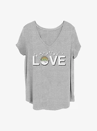 Star Wars The Mandalorian Love Girls T-Shirt Plus