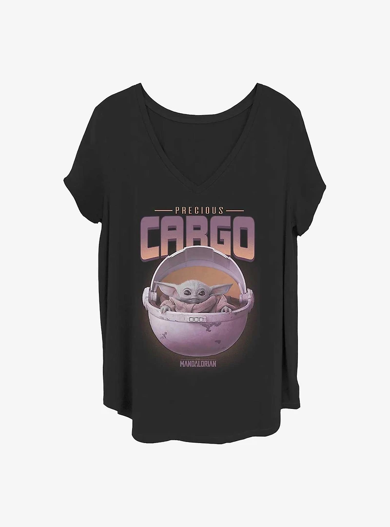Star Wars The Mandalorian Precious Cargo Girls T-Shirt Plus