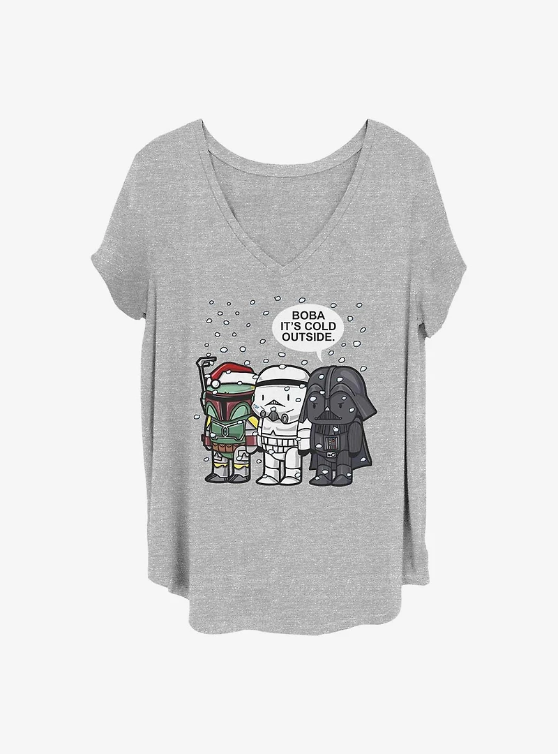Star Wars Boba It's Cold Girls T-Shirt Plus