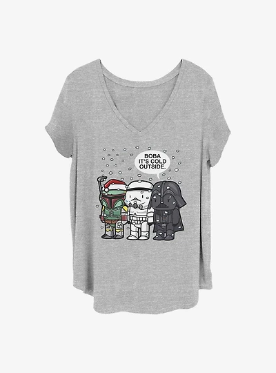 Star Wars Boba It's Cold Girls T-Shirt Plus