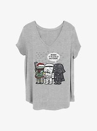 Star Wars Boba It's Cold Girls T-Shirt Plus