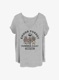 Star Wars Endor Summer Camp Girls T-Shirt Plus