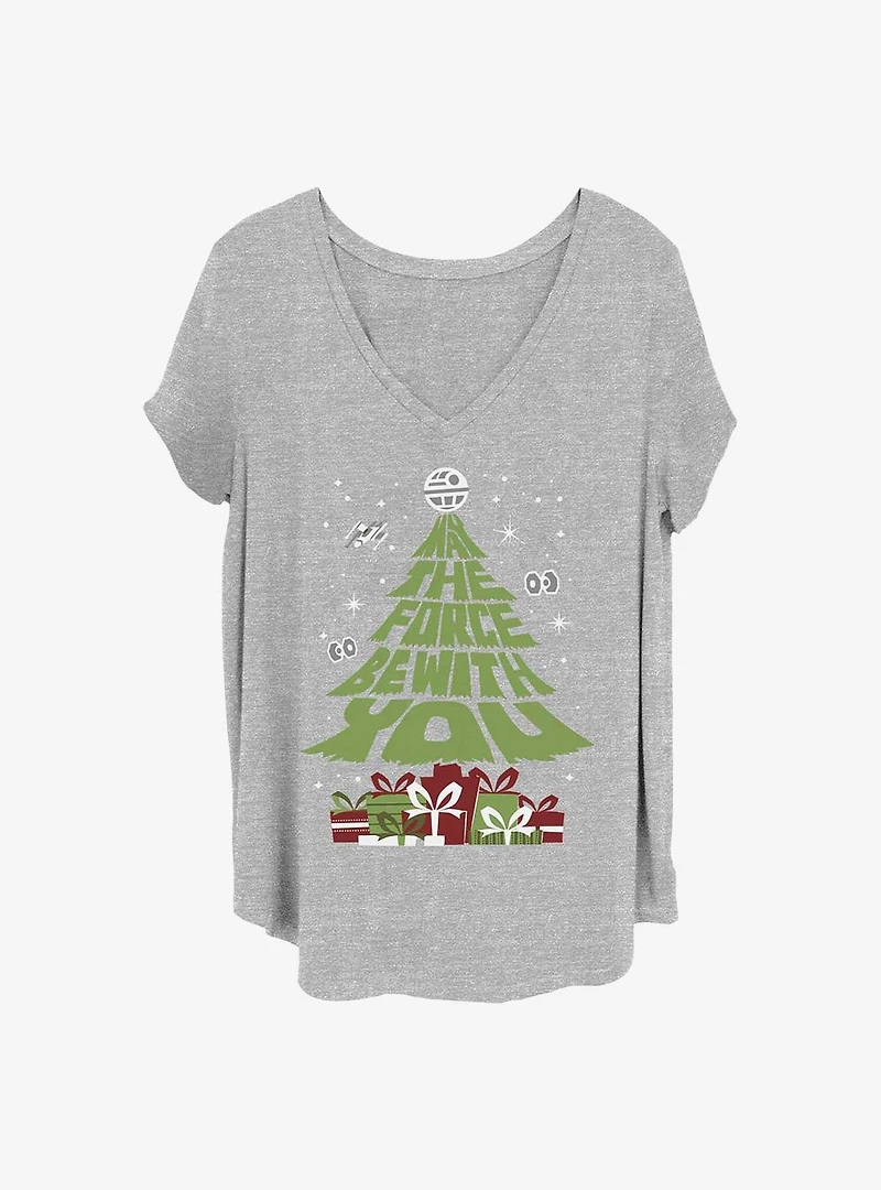 Star Wars Gift Tree Girls T-Shirt Plus