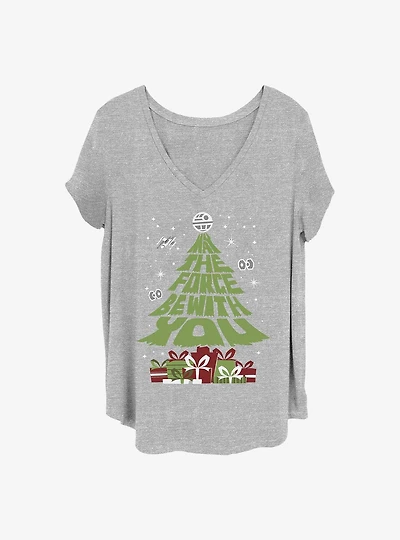 Star Wars Gift Tree Girls T-Shirt Plus