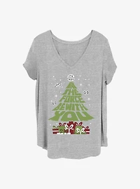 Star Wars Gift Tree Girls T-Shirt Plus