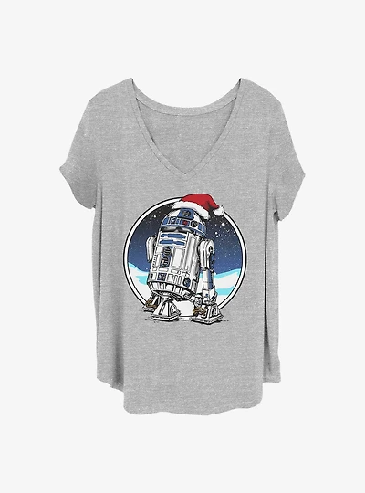 Star Wars Holiday R2-D2 Girls T-Shirt Plus