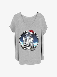 Star Wars Holiday R2-D2 Girls T-Shirt Plus