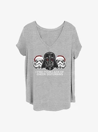 Star Wars Lack Of Cheer Girls T-Shirt Plus Size