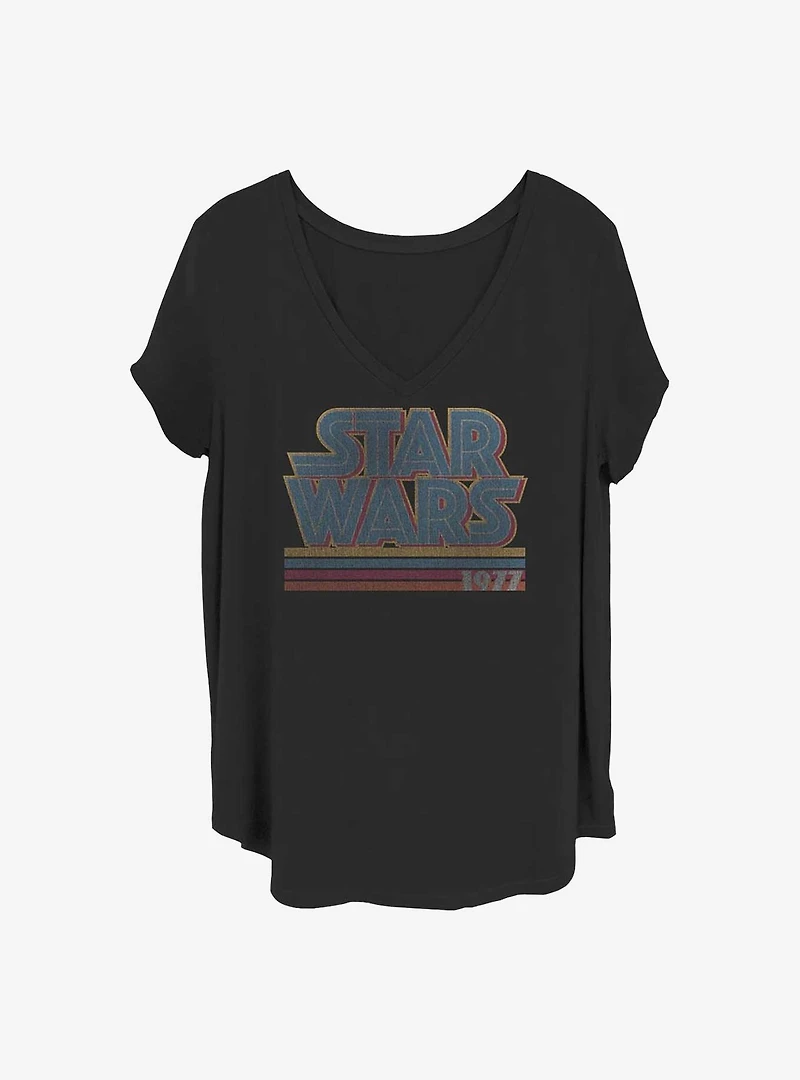 Star Wars Stripes Girls T-Shirt Plus Size