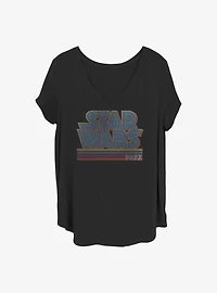 Star Wars Stripes Girls T-Shirt Plus Size