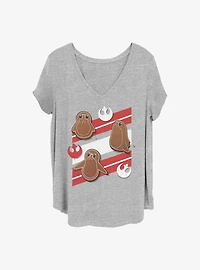 Star Wars: The Last Jedi Ginger Porgs Girls T-Shirt Plus Size