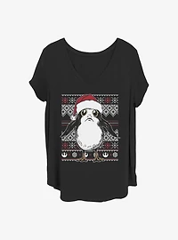 Star Wars: The Last Jedi Porg Sweater Girls T-Shirt Plus
