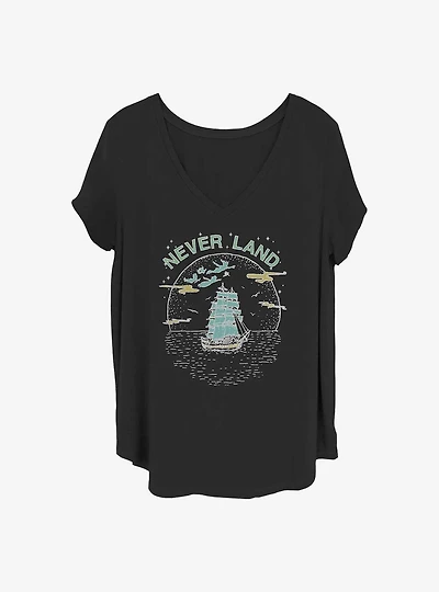 Disney Tinker Bell Never Lines Girls T-Shirt Plus Size