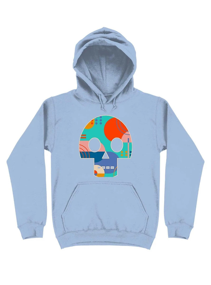 Geometric Abstract Memphis Skull Hoodie