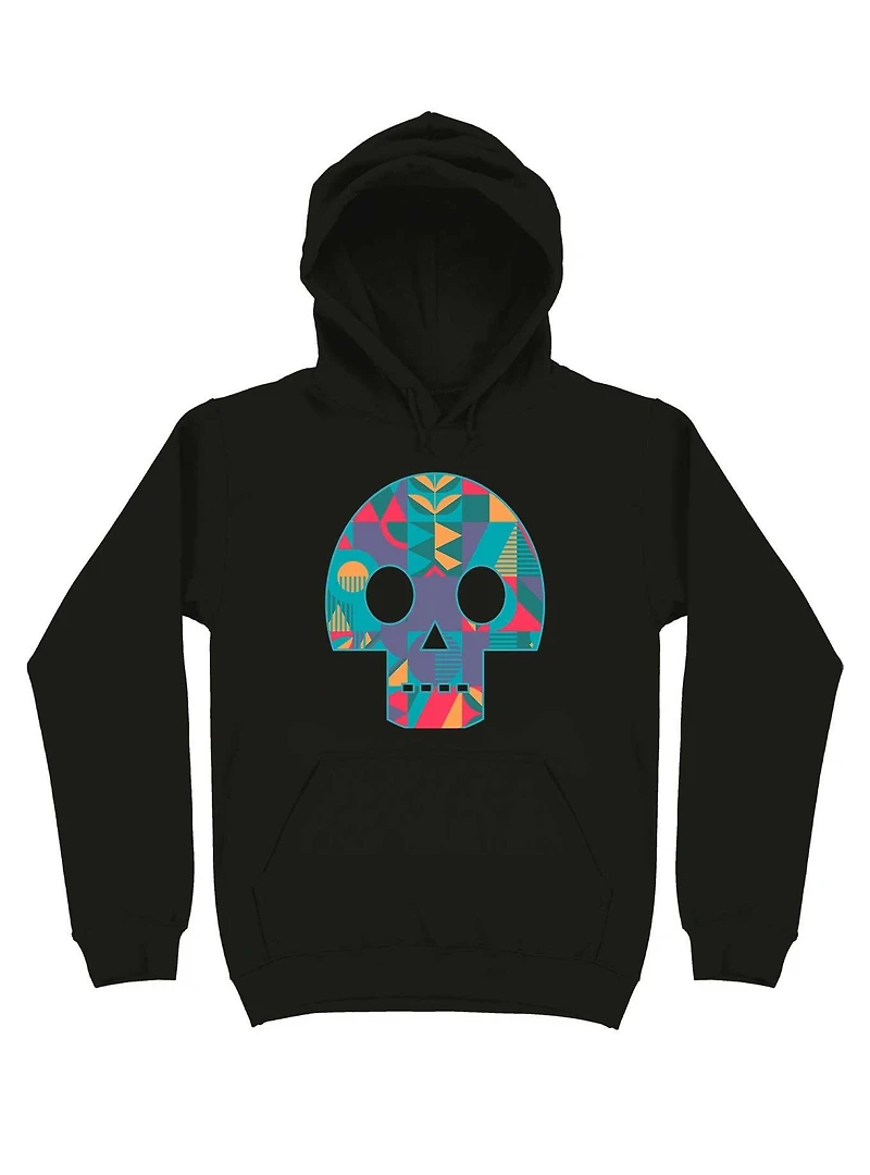 Geometric Abstract Skull Hoodie