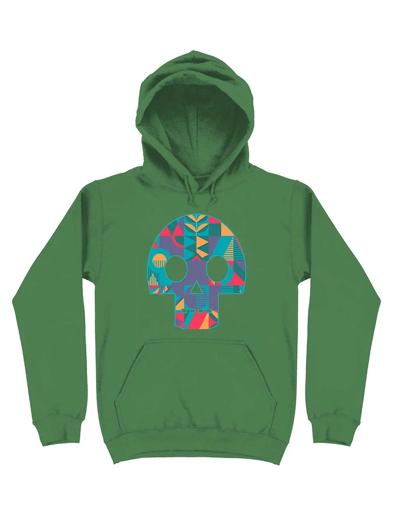 Geometric Abstract Skull Hoodie