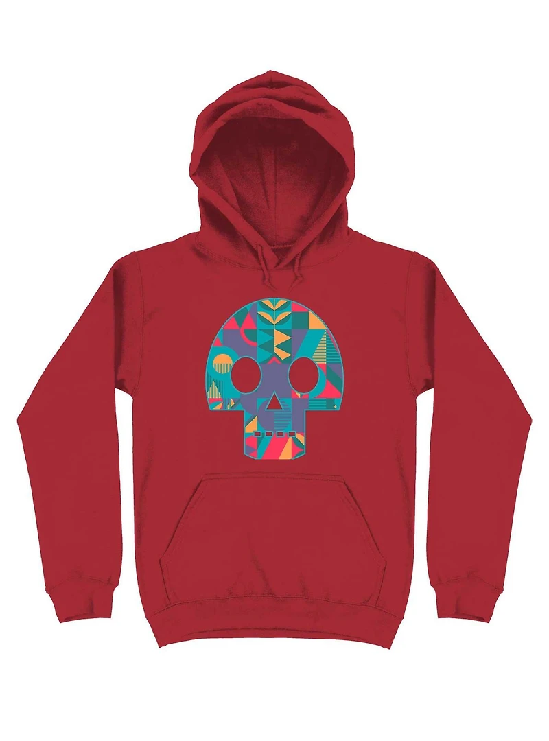 Geometric Abstract Skull Hoodie