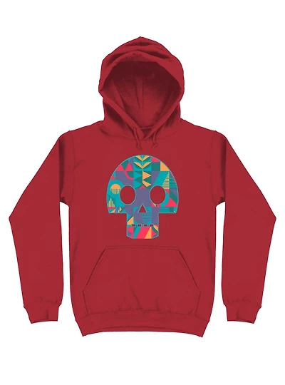 Geometric Abstract Skull Hoodie