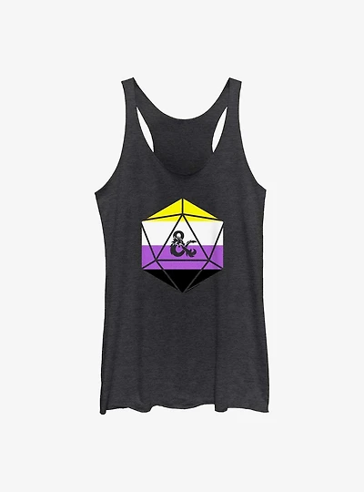 Dungeons & Dragons Non-Binary Pride Dice Pride Tank
