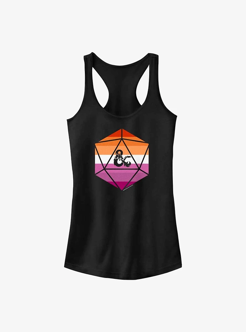 Dungeons & Dragons Lesbian Pride Dice Tank