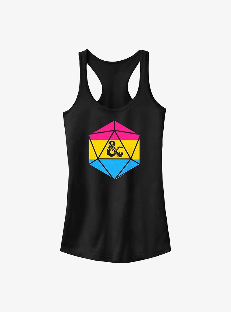 Dungeons & Dragons Pansexual Pride Dice Tank