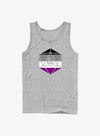 Dungeons & Dragons Asexual Pride Dice Tank