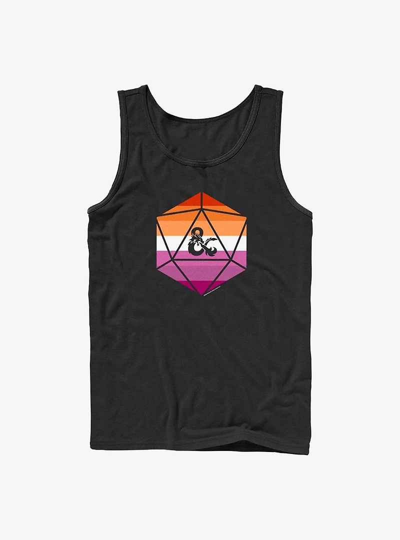 Dungeons & Dragons Lesbian Pride Dice Tank