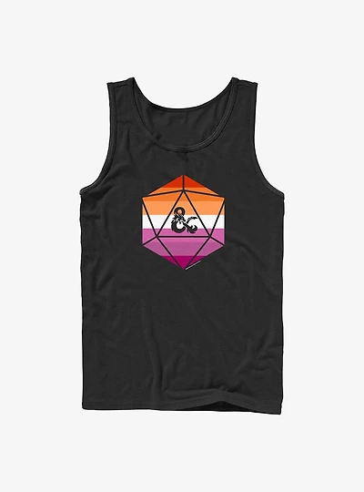 Dungeons & Dragons Lesbian Pride Dice Tank