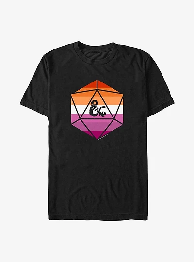 Dungeons & Dragons Lesbian Pride Dice Pride T-Shirt