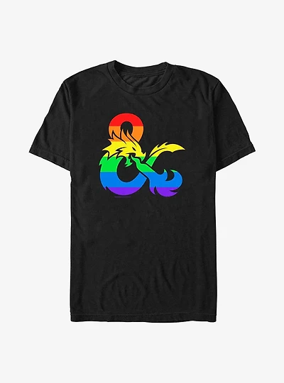 Dungeons & Dragons Pride Flag Logo Pride T-Shirt