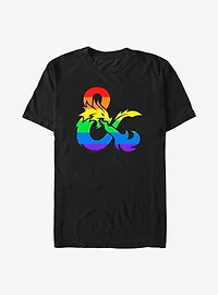 Dungeons & Dragons Pride Flag Logo Pride T-Shirt
