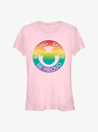 Disney Mickey Mouse Belong Believe Pride T-Shirt