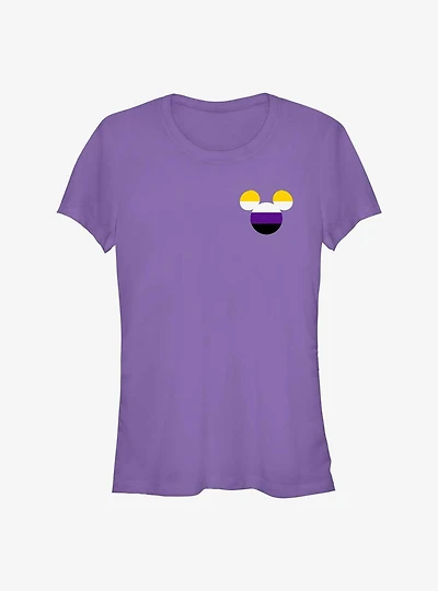 Disney Mickey Mouse Non-Binary Badge Pride T-Shirt
