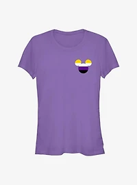 Disney Mickey Mouse Non-Binary Badge Pride T-Shirt