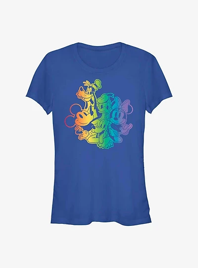 Disney Mickey Mouse Rainbow Group Pride T-Shirt