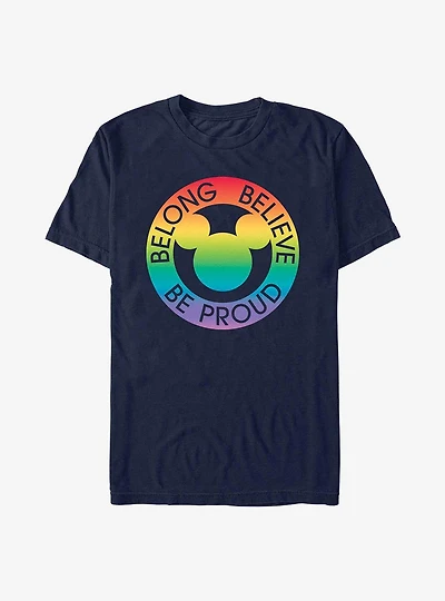 Disney Mickey Mouse Belong Believe Pride T-Shirt