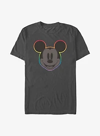 Disney Mickey Mouse Rainbow Outline Pride T-Shirt