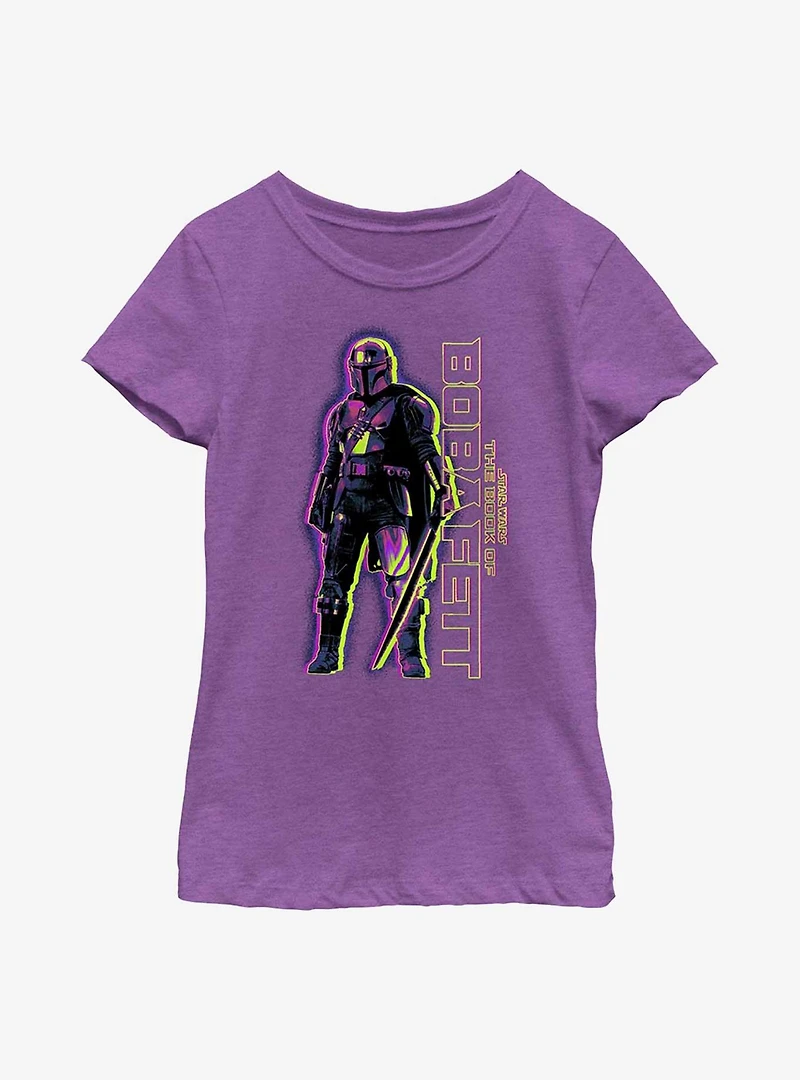 Star Wars The Book Of Boba Fett Dark Saber Hero Youth Girls T-Shirt