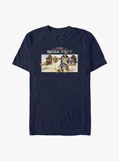 Star Wars The Book Of Boba Fett Speeder Bike Pursuit T-Shirt