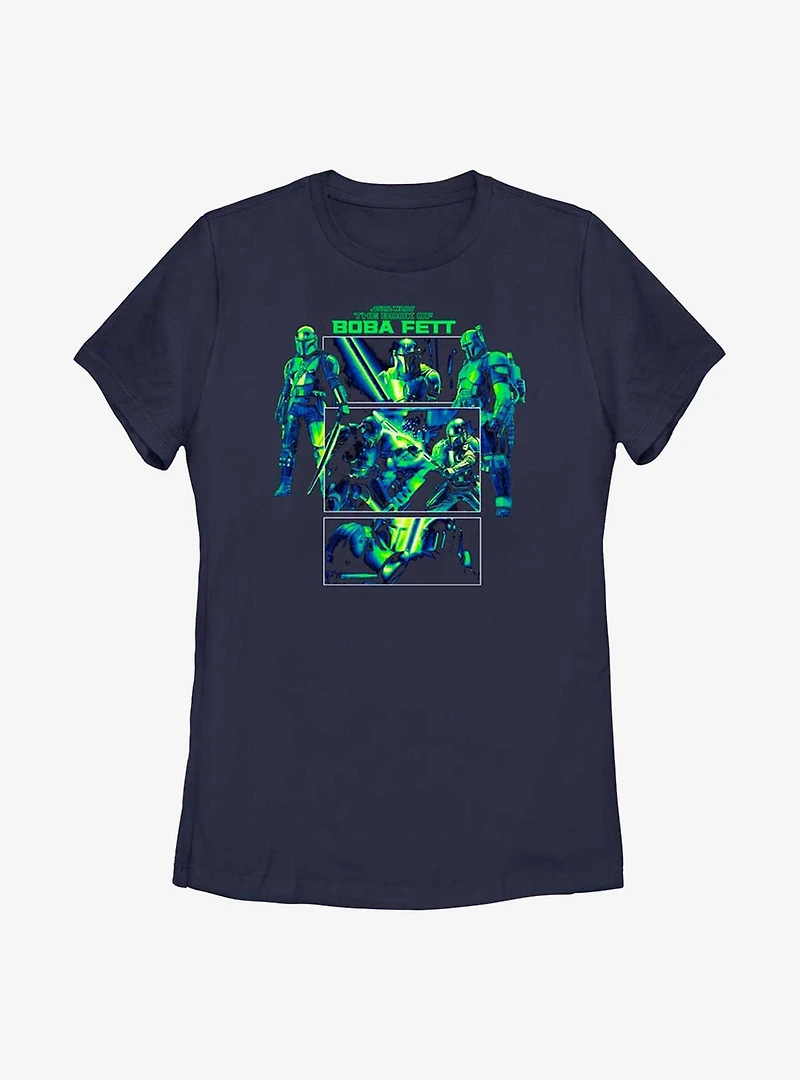 Star Wars The Book Of Boba Fett Dark Saber Sequential Womens T-Shirt