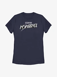 Marvel Ms. Black And White Womens T-Shirt