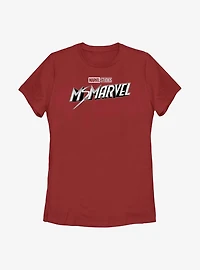 Marvel Ms. Black And White Womens T-Shirt