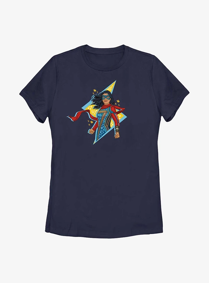 Marvel Ms. Lightning Doodle Womens T-Shirt