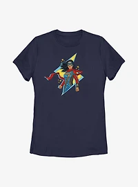 Marvel Ms. Lightning Doodle Womens T-Shirt